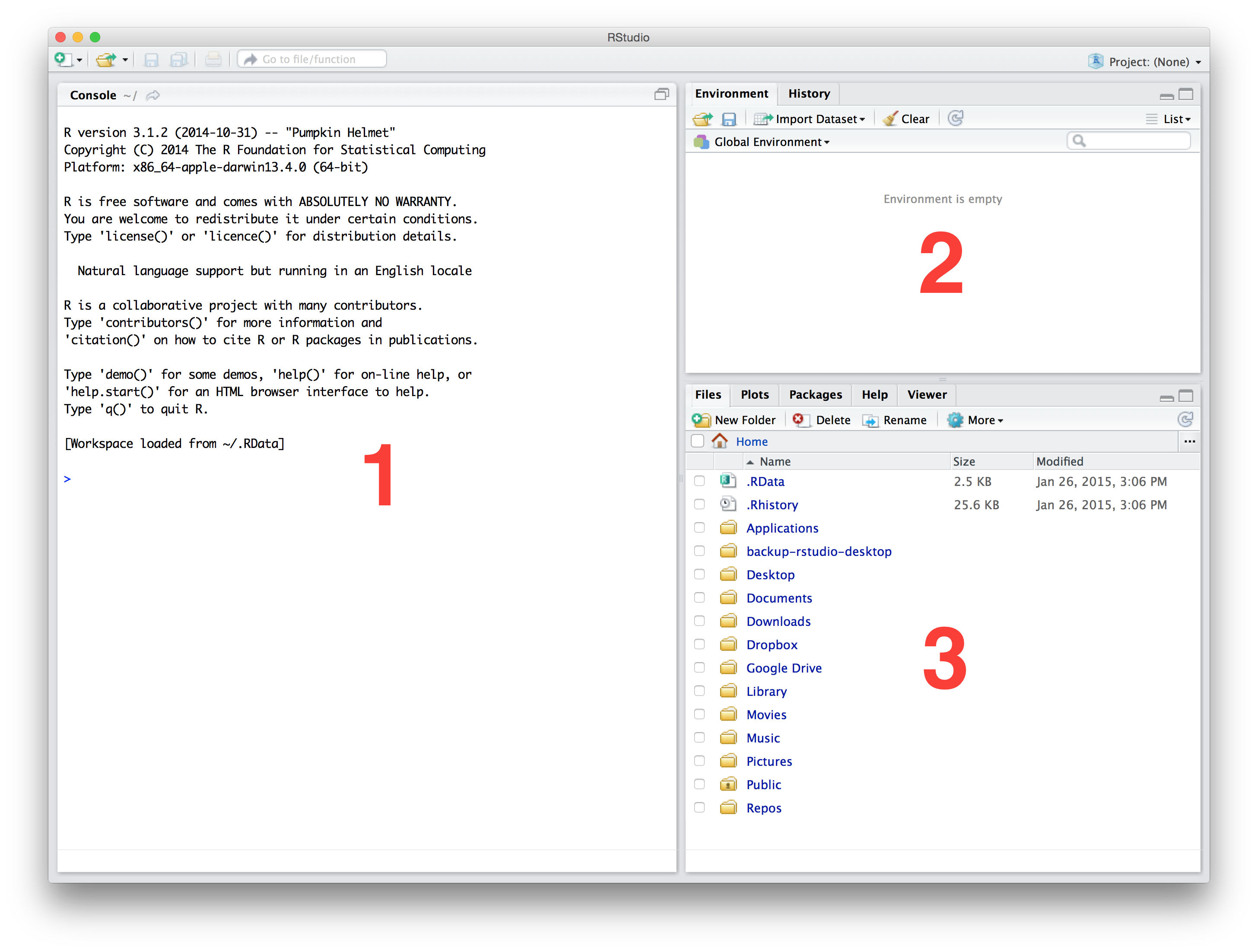 clear environment in r on a mac